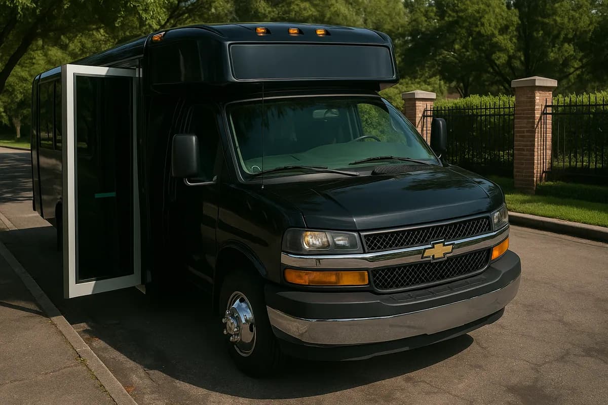 20-passenger party bus exterior